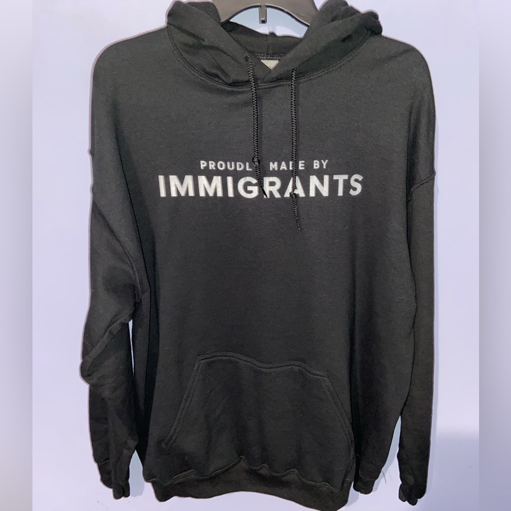 “Made by Immigrants” Large Hoodie